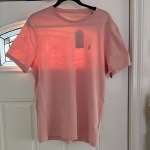 All Saints Light Pink Short Sleeve Shirt